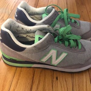 Navy and like green 515 women’s new balance